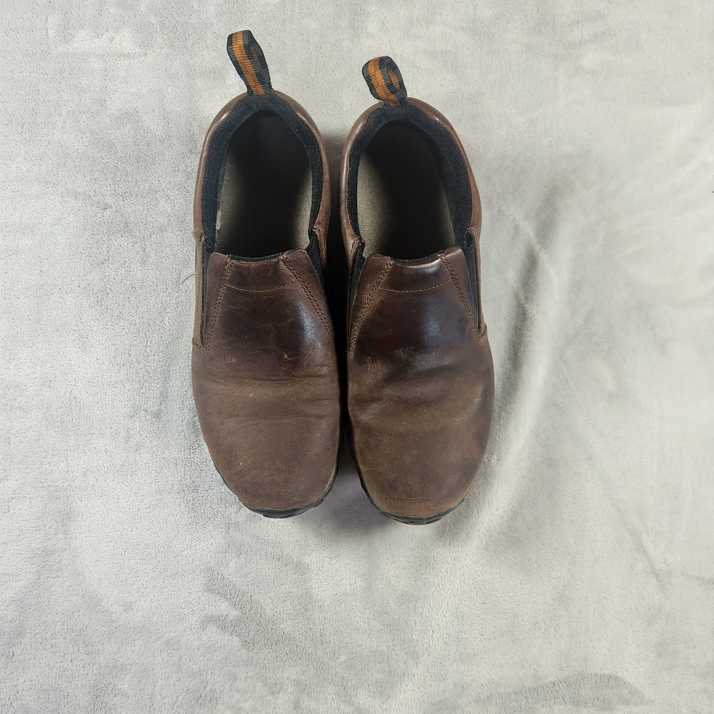 Merrell Mens Jungle Moc Slip On Shoes Clogs Brown Leather J60831 Size 10 - Picture 2 of 7